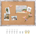 Cork Board Bulletin Board 29.5x19.7 in - Decorative Framed Pin Board