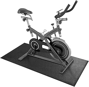 Exercise Equipment Mat for Treadmill and Spin Bike Protection