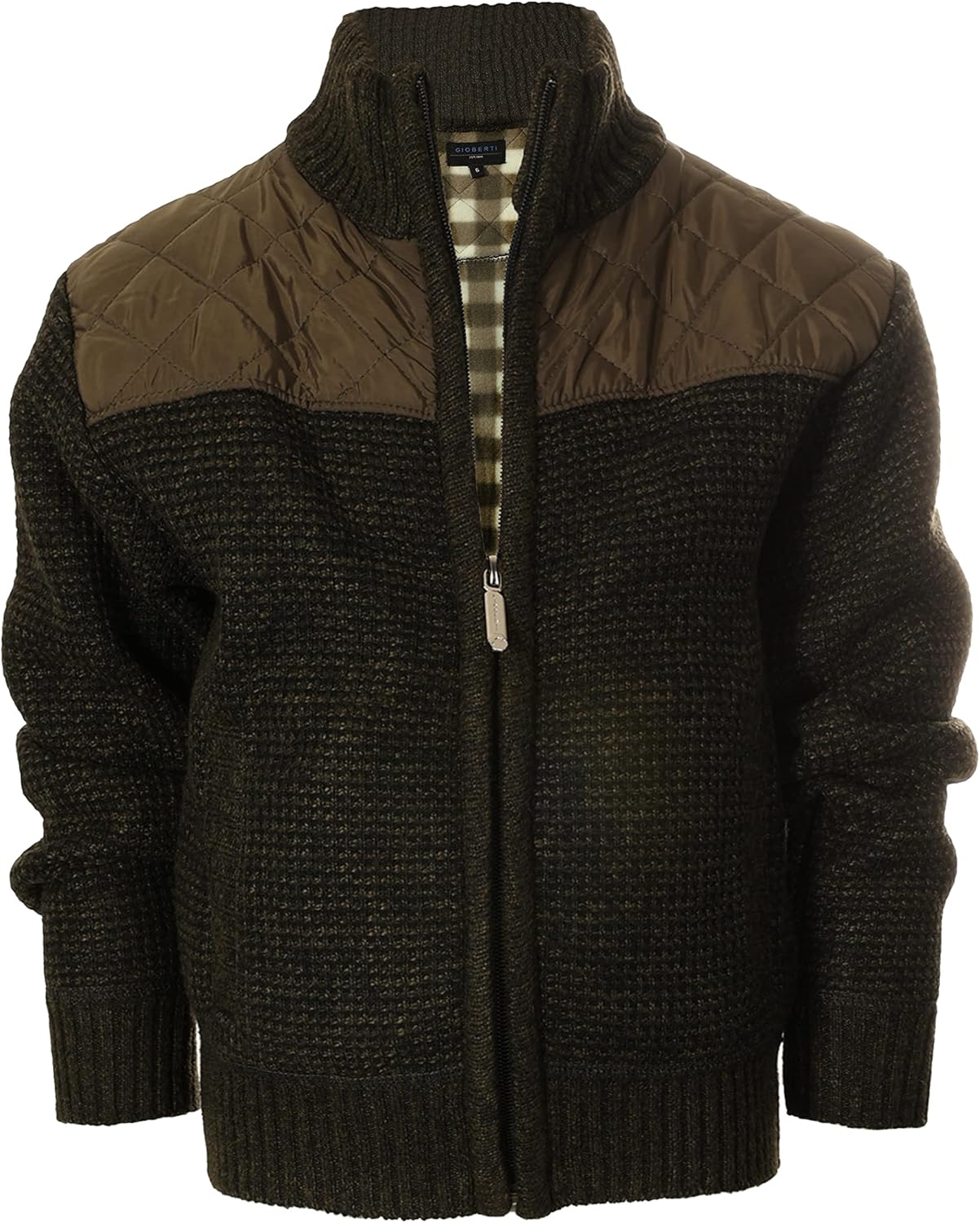 Gioberti Boy's Knitted Full Zip Cardigan Sweater for Comfort