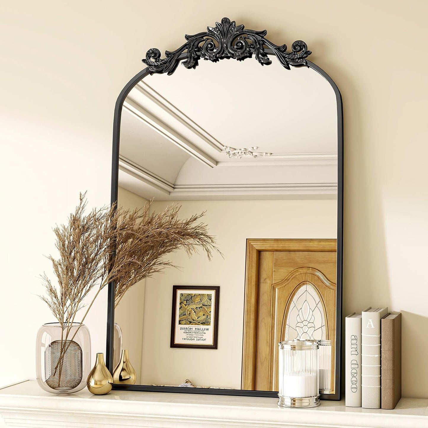 Vintage Arched Bathroom Mirror for Elegant Home Decor Needs
