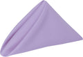 Cloth Napkins 17x17in Lilac Bulk Set - 60 Washable Polyester