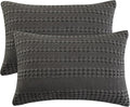 PHF 100% Cotton Waffle Pillow Shams King Size, 2 Pack - Soft