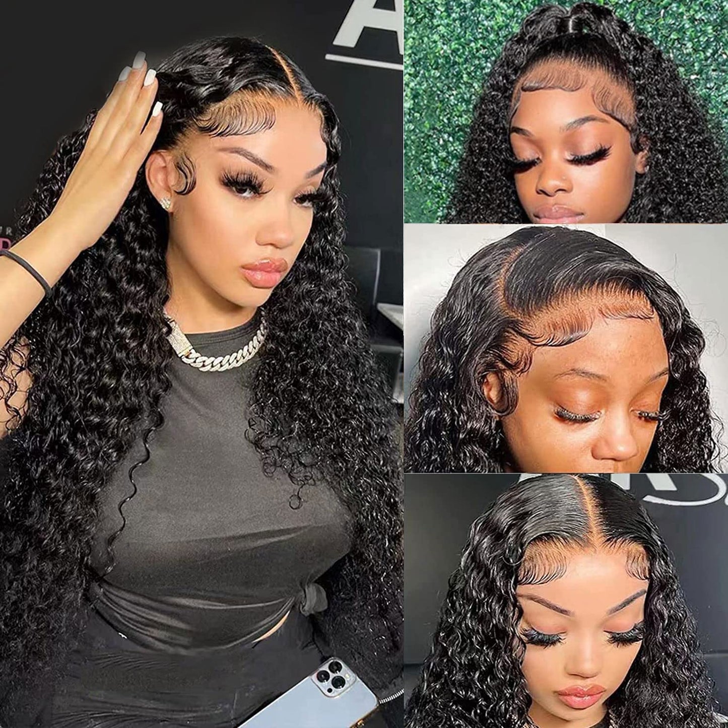 13x4 Water Wave Lace Front Wigs for Women Human Hair Quality