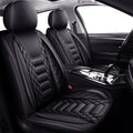 FREESOO Black 8 Car Seat Covers Leather Full Set - Waterproof Fit