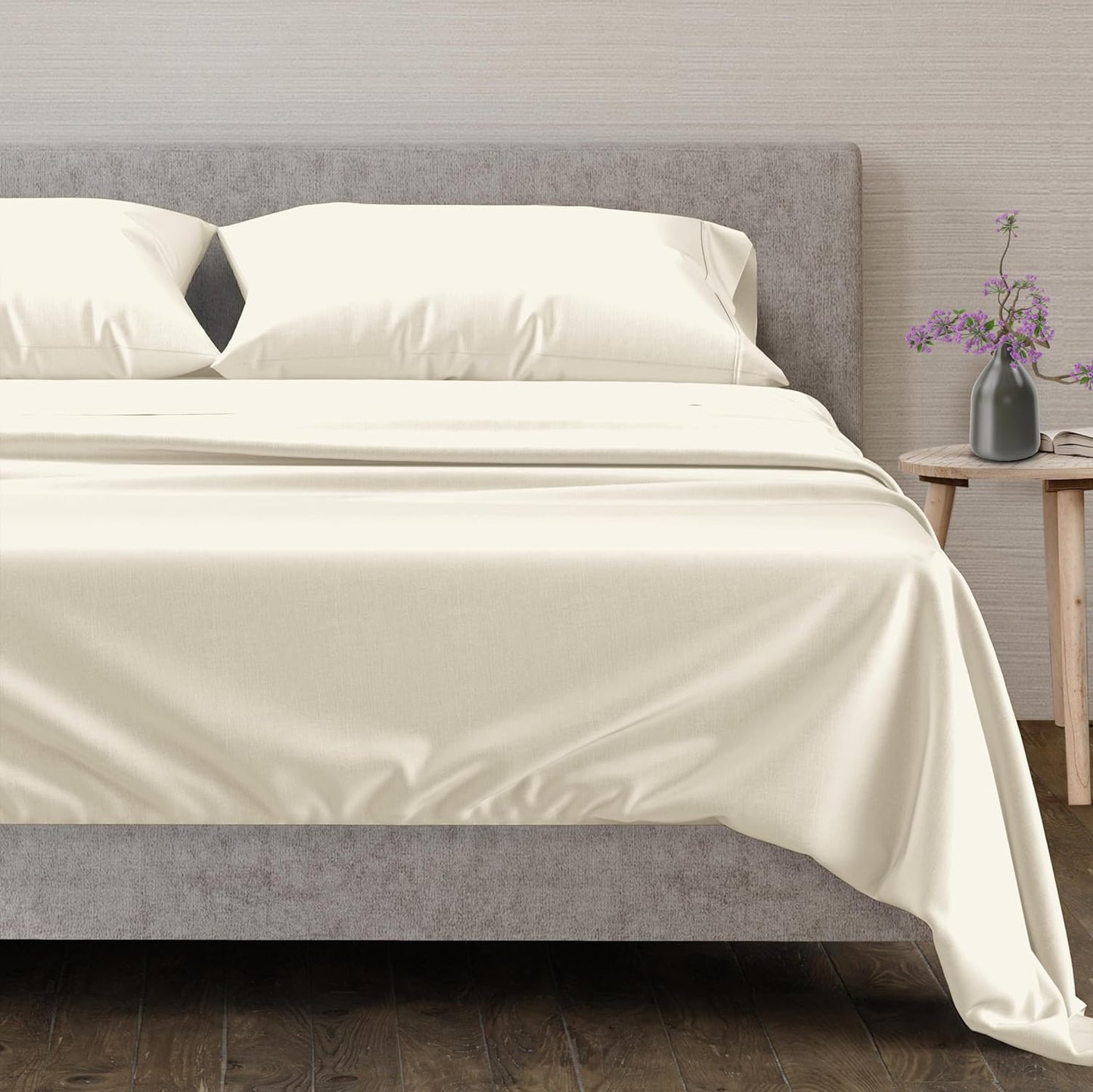 Luxurious 100% Egyptian Cotton Queen Sheets Set - 600 Thread Count