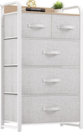 YITAHOME 5 Drawers Fabric Dresser - Compact Vertical Storage