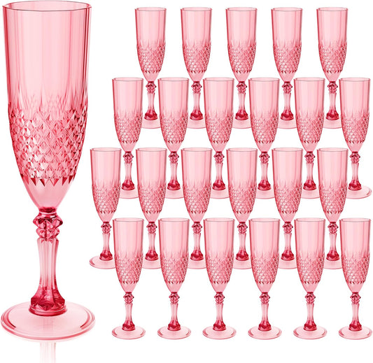 Plastic Champagne Flutes Set of 24 for Elegant Celebrations