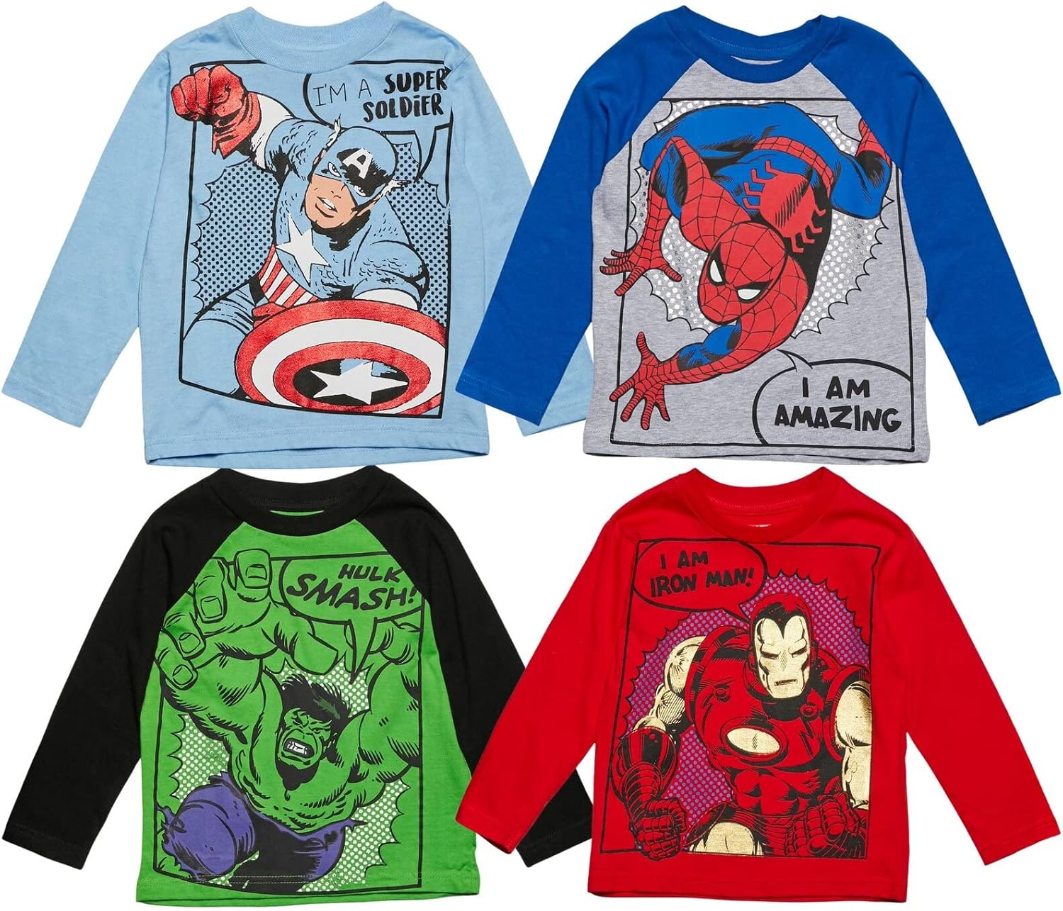 Marvel Avengers Long Sleeve T-Shirts for Kids - Fun & Durable