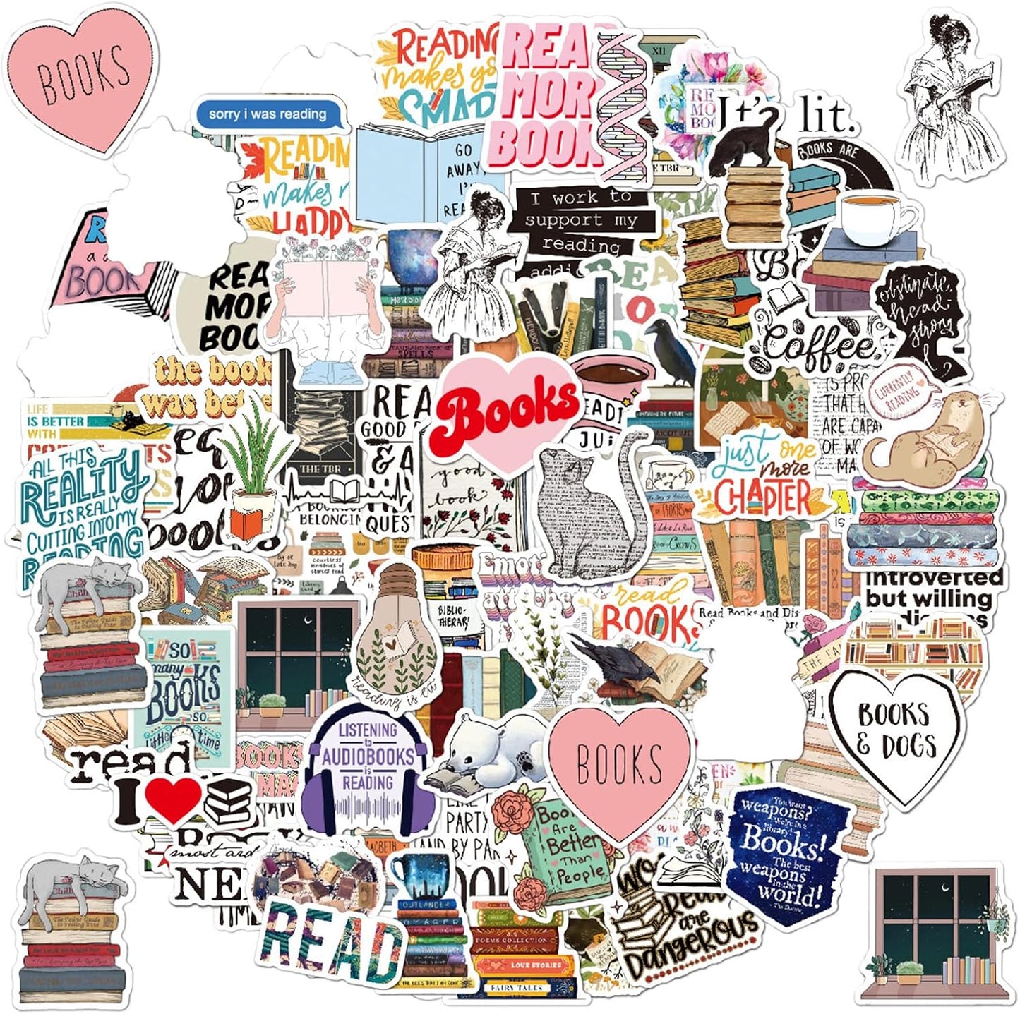 100 Kindle Book Stickers - MAIOUSU STORE