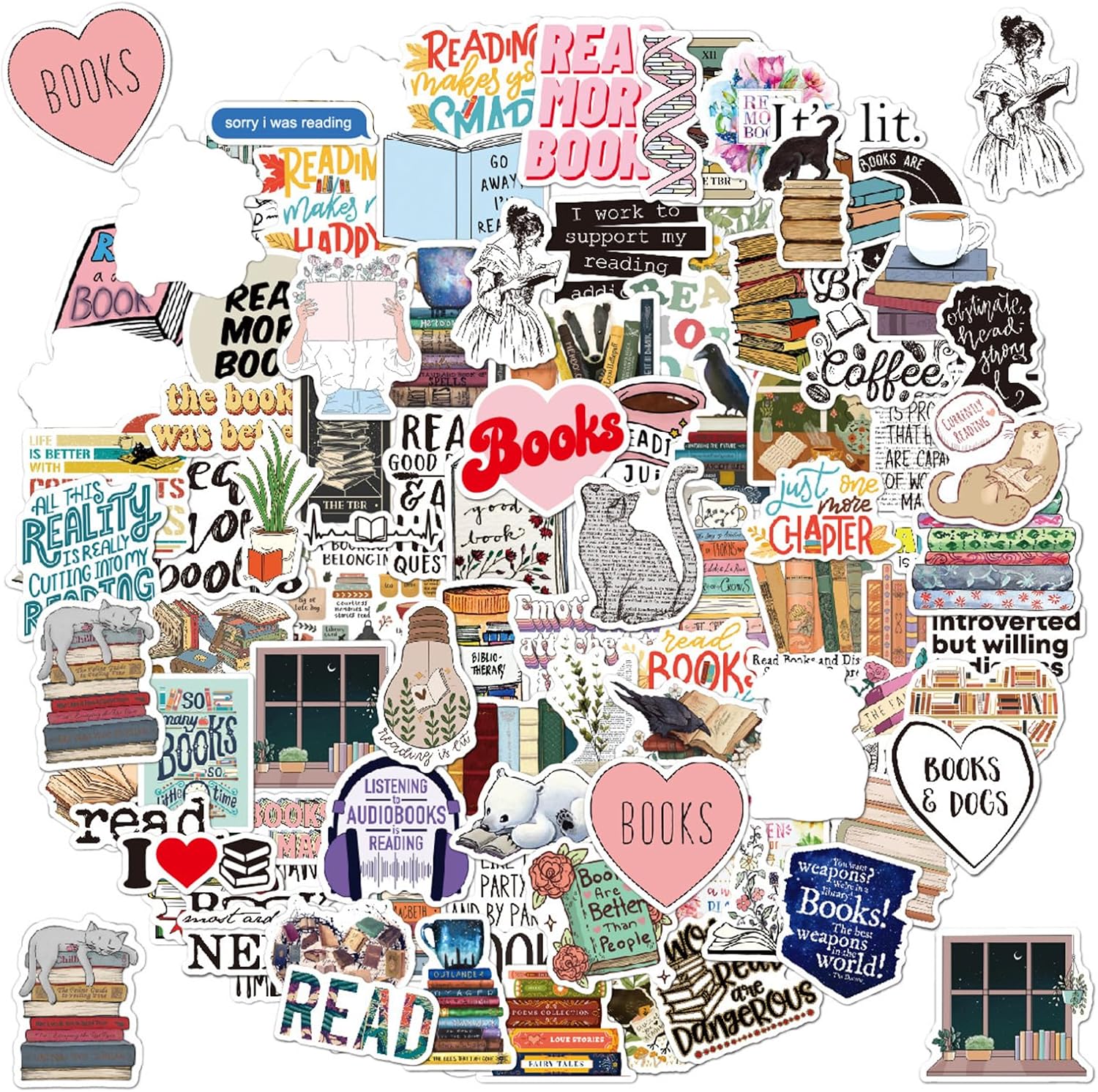 100 Kindle Book Stickers - MAIOUSU STORE