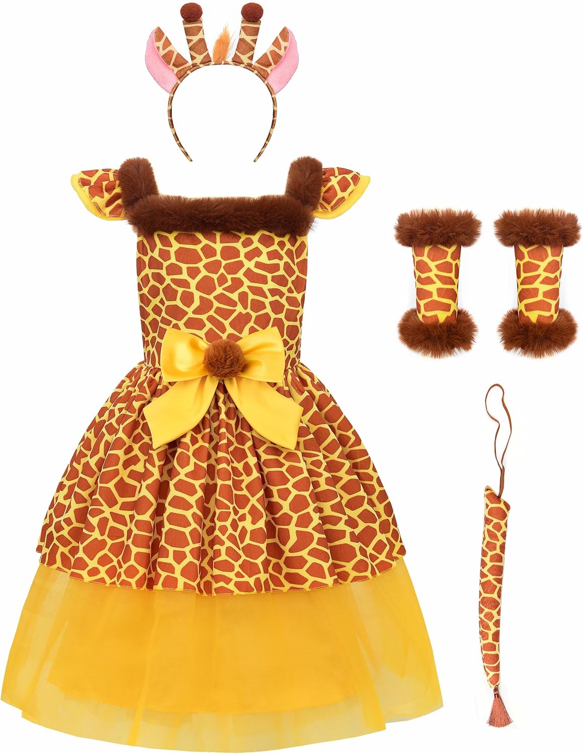 Giraffe Costume for Kids - Jungle Party Animal Dress Up Fun