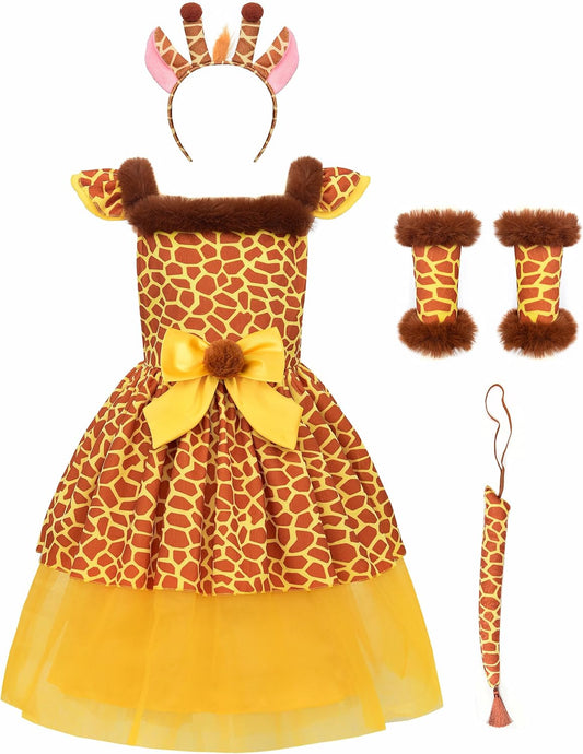 Giraffe Costume for Kids - Jungle Party Animal Dress Up Fun