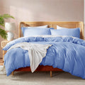 Nestl Queen Duvet Cover Set with Comforter Insert - Calm Blue
