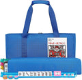 American Mahjong Tile Set 166 White Tiles with Navy Carrying Bag