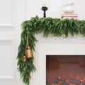 15FT Christmas Cedar Garland Artificial Realistic Green Faux Real