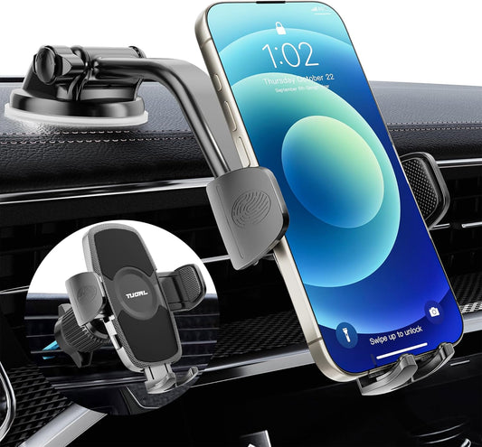 Universal 3-in-1 Car Phone Holder - Big Phone Friendly