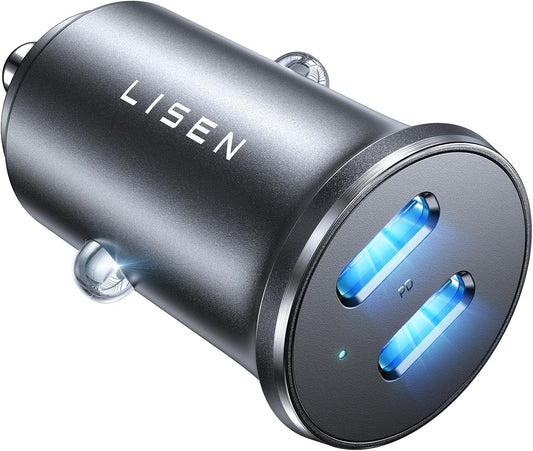 Fast Charge Anywhere with LISEN 90W USB C Car Charger 