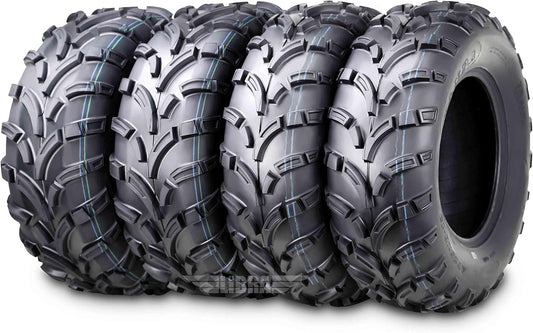 WANDA UTV ATV Tires 23x8-11 Front & 24x10-11 Rear for Mud