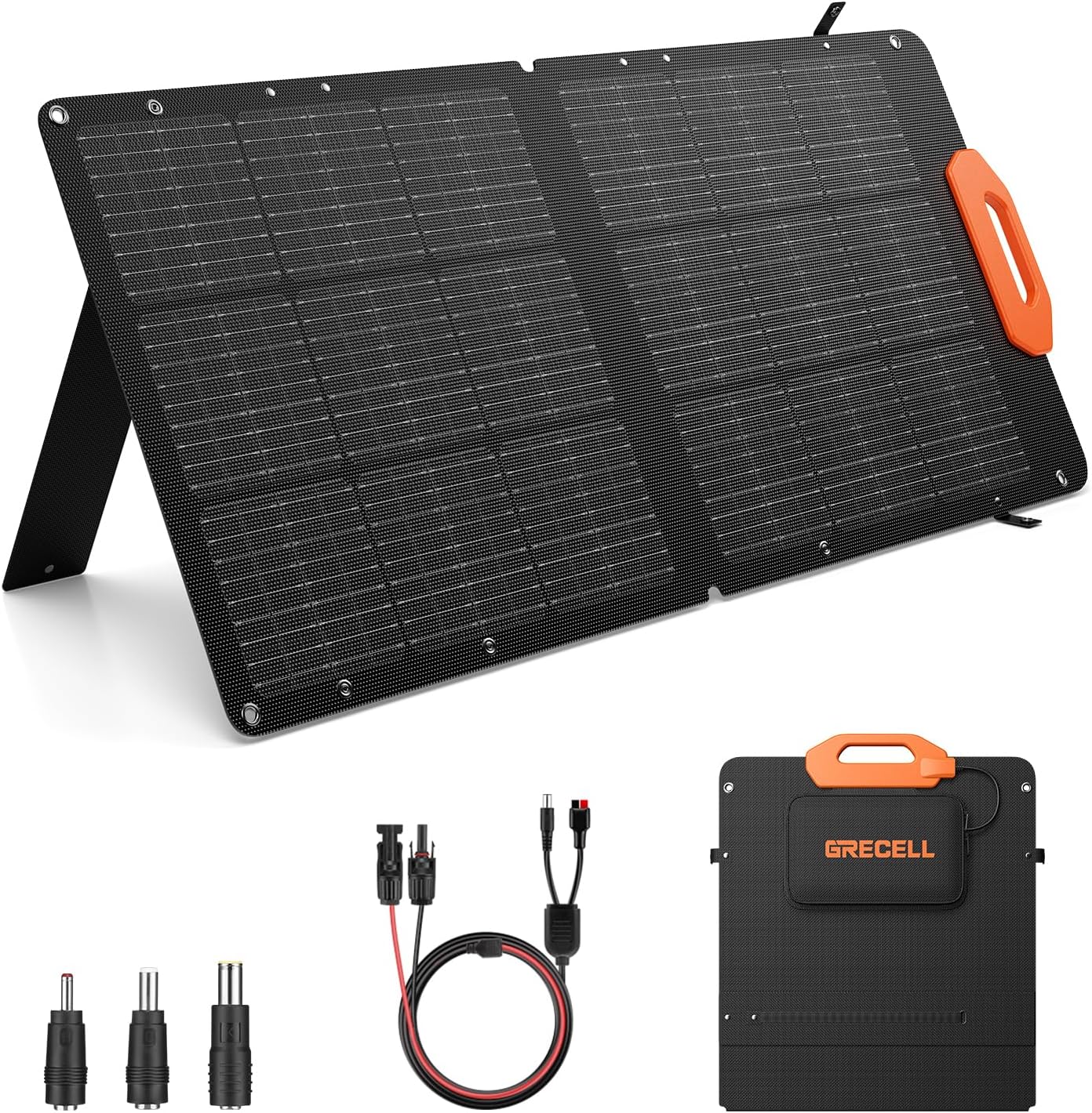 GRECELL 100W Portable Solar Panel - Fast Charging for Outdoor Adventures