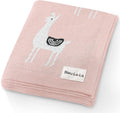 Knit Swaddling Baby Blanket - 100% Cotton Cozy All-Season