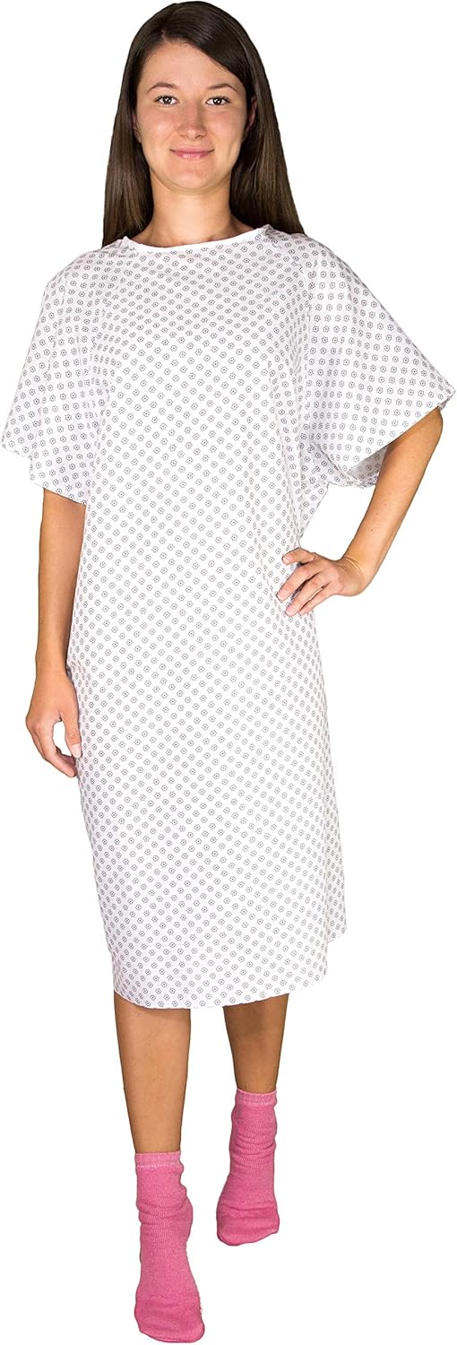 Careoutfit Hospital Gown Back Tie - Comfortable and Practical