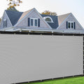 8 ft x 249 ft Custom Gray Privacy Screen Fence Cover - Heavy Duty