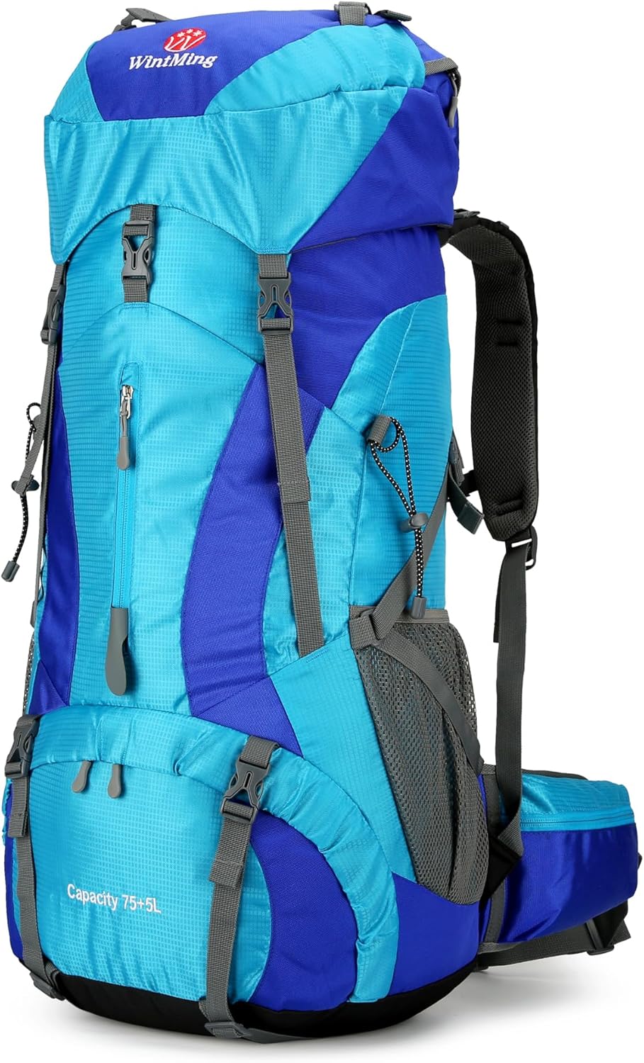 Waterproof 70L+5L Hiking Backpack - Lightweight & Frameless