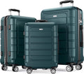 SHOWKOO Luggage Sets Expandable Suitcase Double Wheels TSA Lock