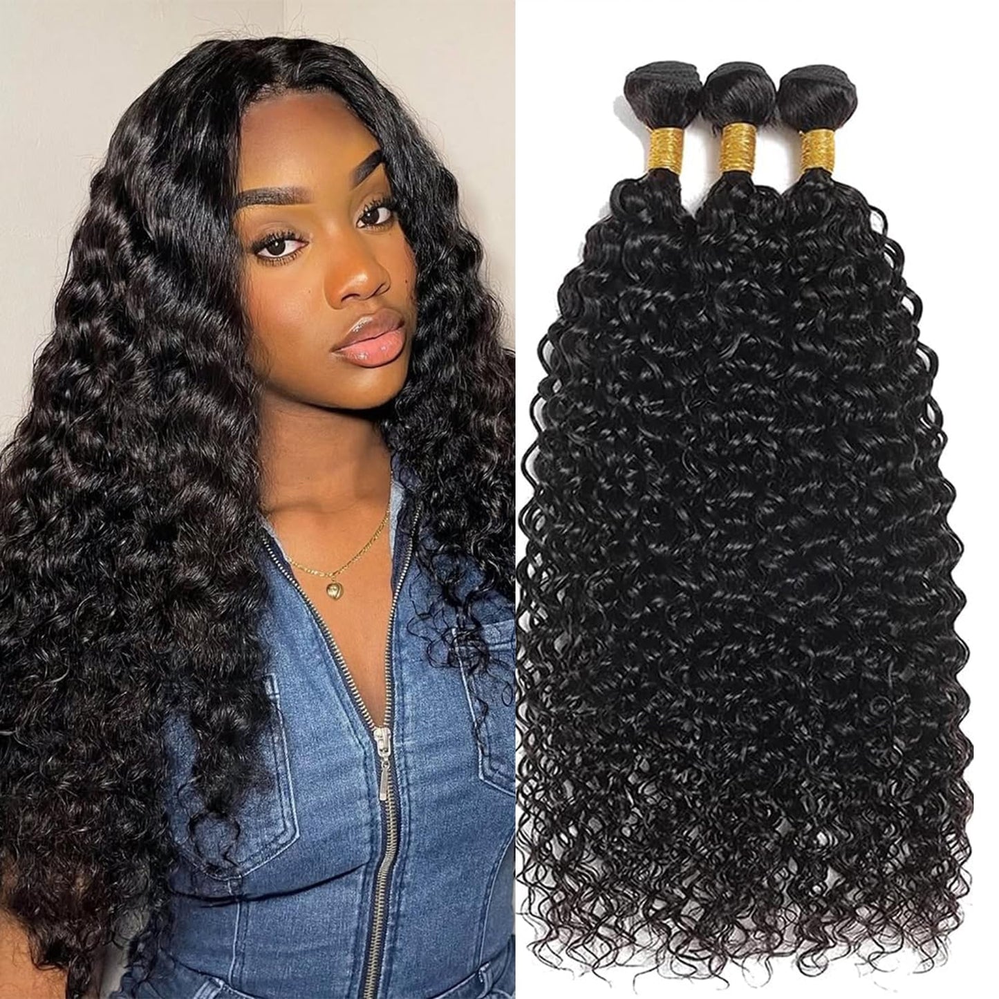 12A Brazilian Deep Wave Human Hair Bundles for Stunning Styles