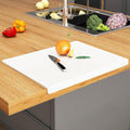 Acrylic Cutting Board with Counter Lip, 24 x 18 in - Sleek, Non-Slip