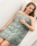 Weighted Lap Blanket 7lbs for Cozy Relaxation and Travel