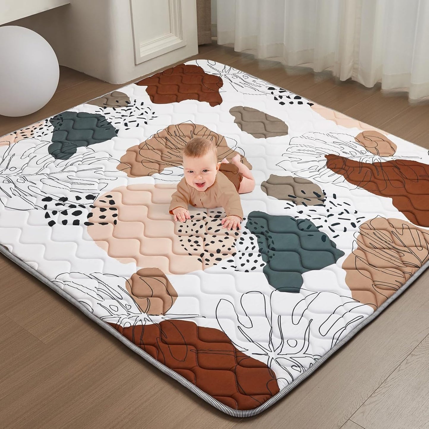 Baby Play Mat - Thicken 50x50 Inch Soft Foam Crawling Mat