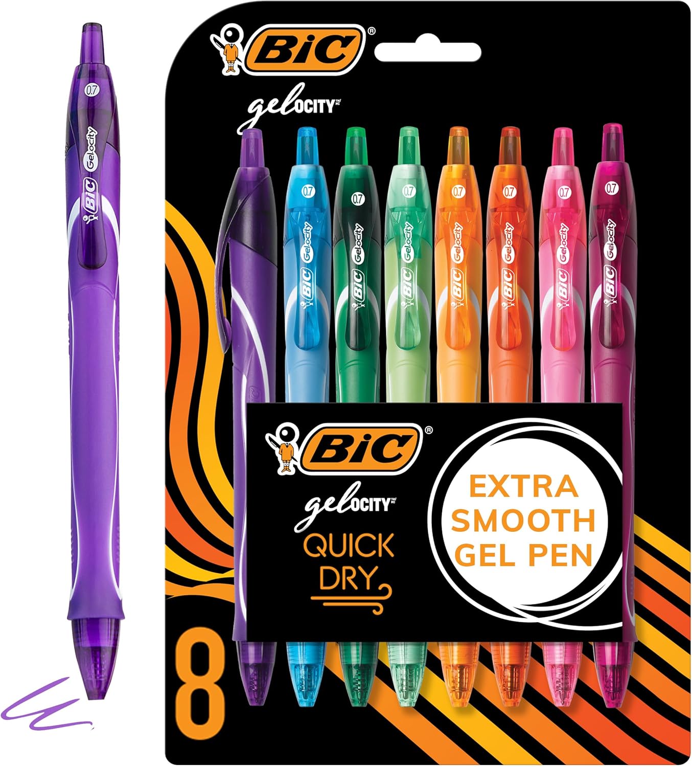 BIC Gelocity Quick Dry Gel Pens - Smooth Writing