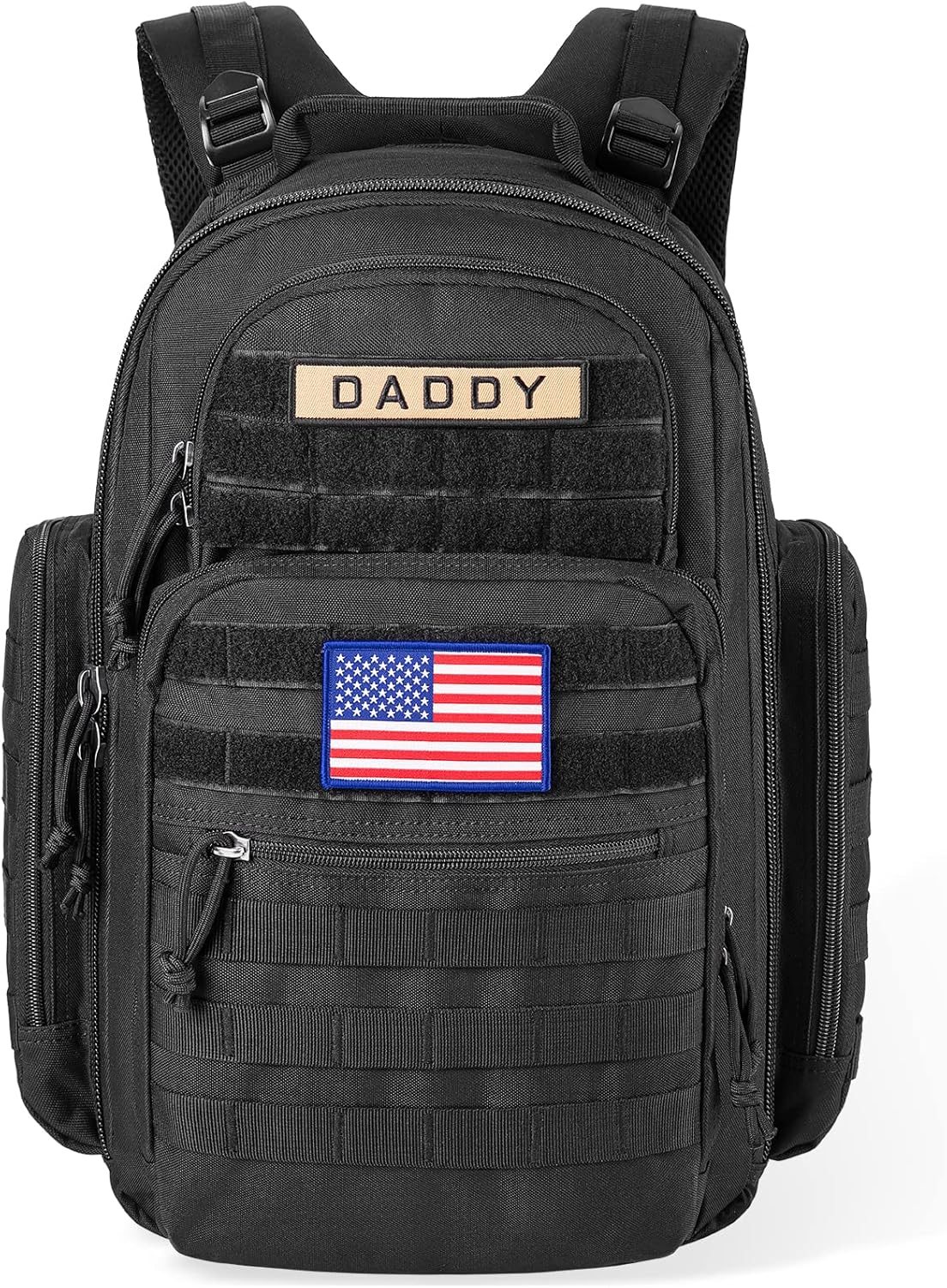 SHARKMOUTH Military Diaper Backpack - Insulated Bottle Holders