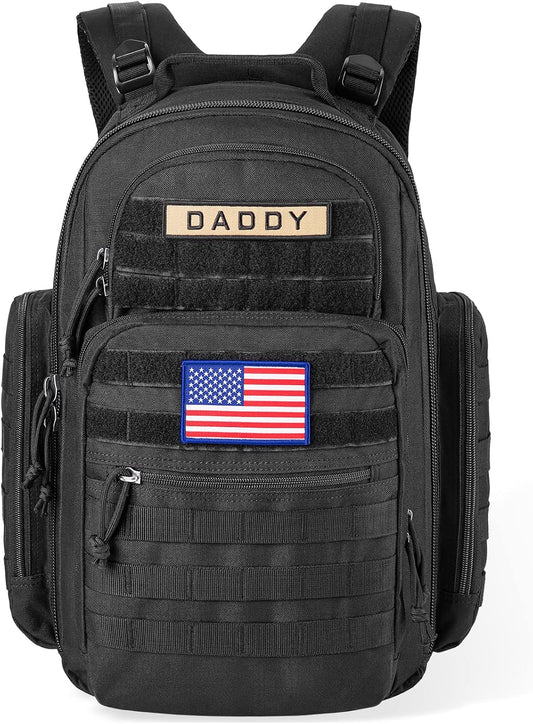 SHARKMOUTH Military Diaper Backpack - Insulated Bottle Holders