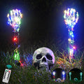Halloween Lighted Skeleton Yard Stakes - Remote Color Modes