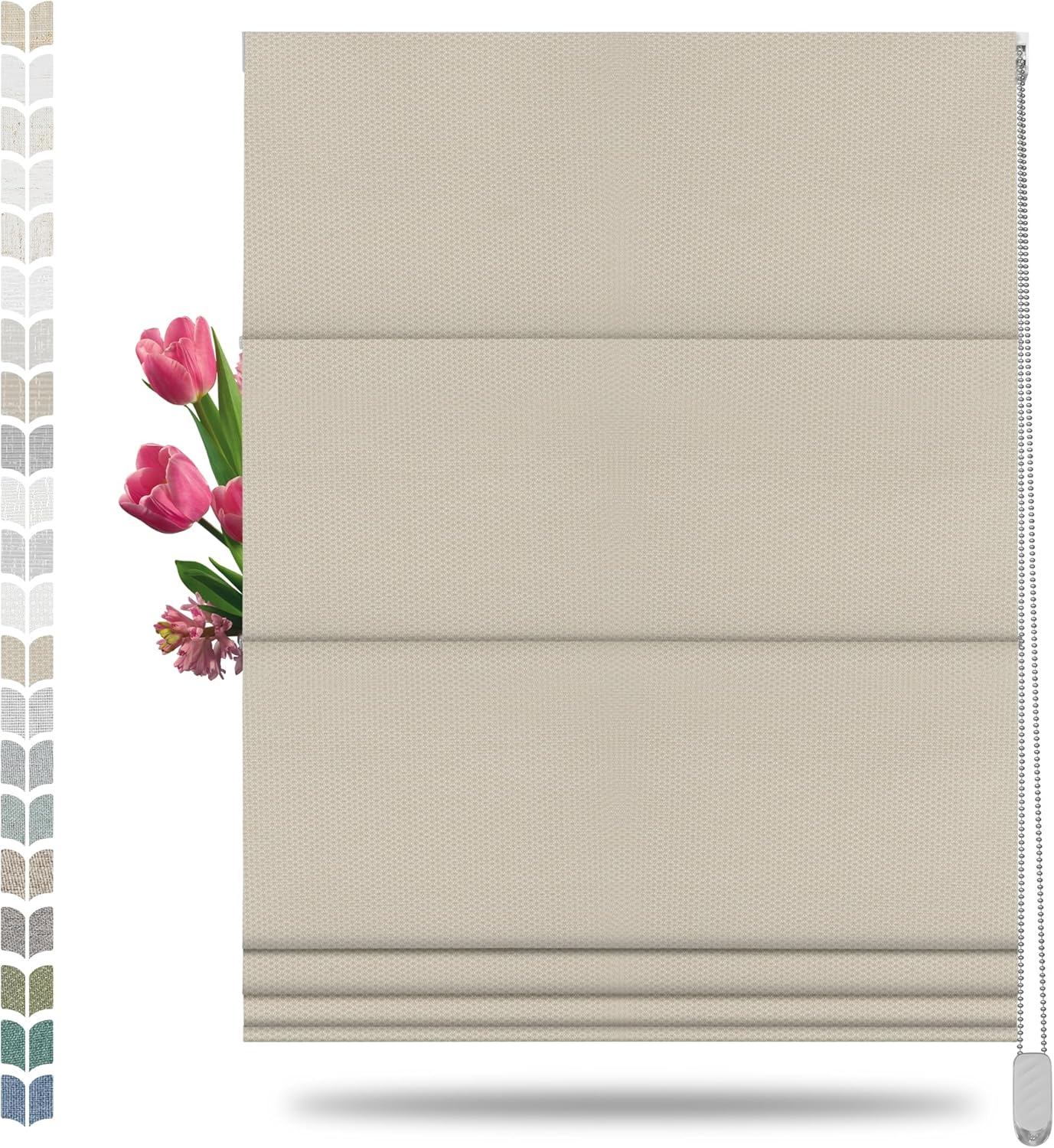 BERISSA Blackout Roman Shades for Windows - Stylish & Efficient