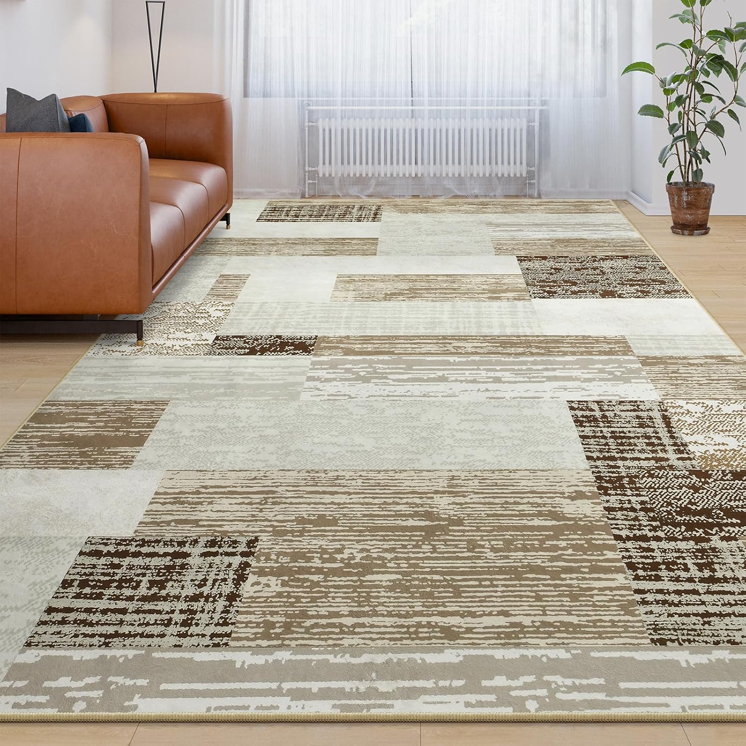 Large Area Rugs for Modern Aesthetic Living Spaces