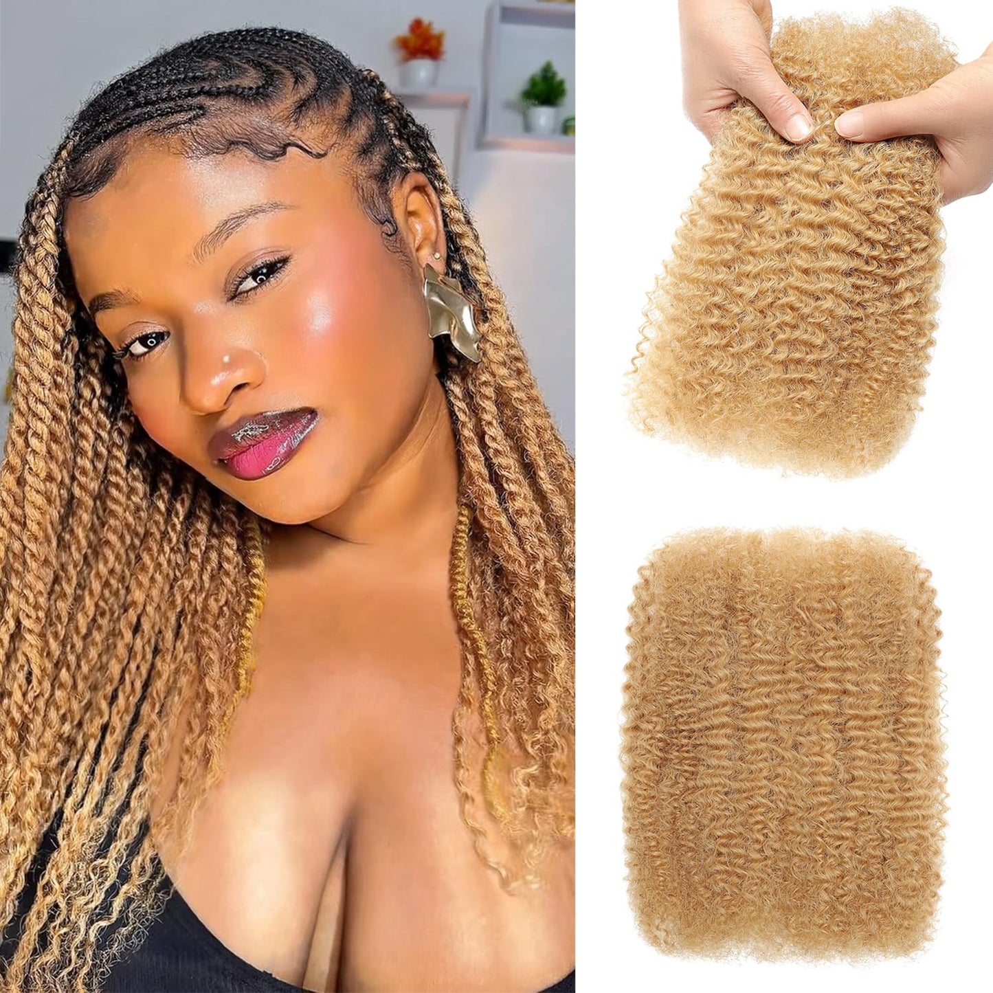 Afro Kinkys Bulk Human Hair for Dreadlocks and Twists