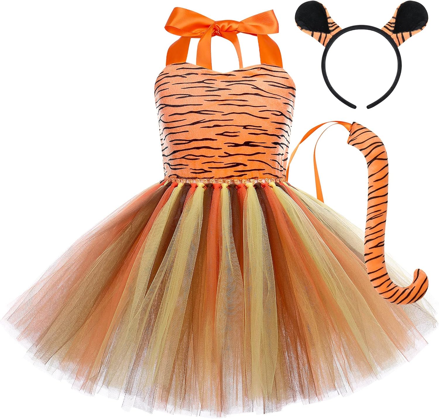 Toddler Girls Jungle Safari Animal Costume Dress Up Set