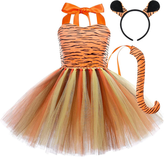 Toddler Girls Jungle Safari Animal Costume Dress Up Set