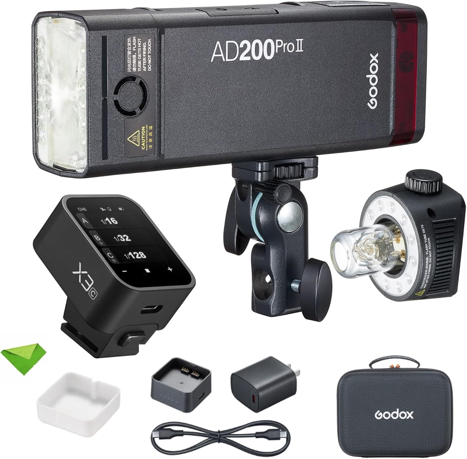 GODOX AD200 Pro II 200Ws Flash with X3-C Trigger for Canon