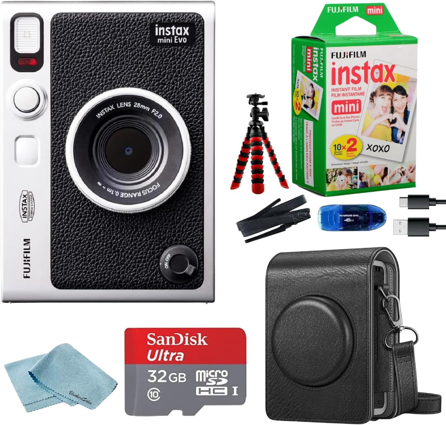 Fujifilm Instant Mini EVO Hybrid Camera Bundle for Creatives