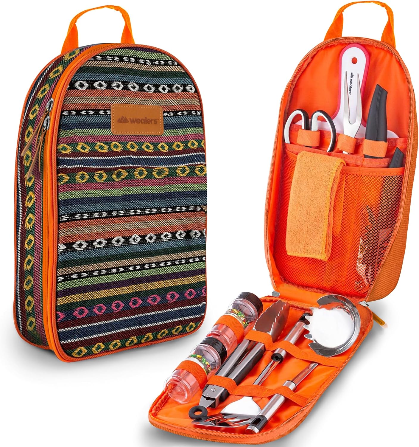 Wealers Camp Kitchen Utensil Set - Compact & Water Resistant