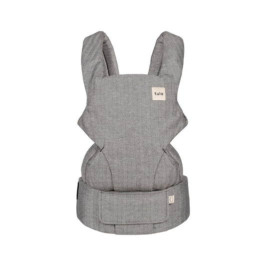 TULA Linen Baby Carrier: 7-45 lb, Adjustable Newborn to Toddler, Front & Back Positions, Breathable & Natural