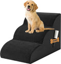 Romrol Dog Stairs Ramp for High Beds Couches - Soft 3-Step Pet Steps