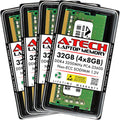 A-Tech 32GB (4x8GB) DDR4 3200 MHz SODIMM Laptop RAM - Faster