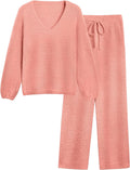 Womens Two Piece Outfits Sweater Sets Fuzzy Fleece