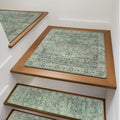 OJIA Stair Treads Non-Slip 31x31 in Stair Mats - Safer Wooden Steps