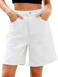 ELLEVEN Bermuda Jorts Baggy Jean Shorts for Casual Summer Style